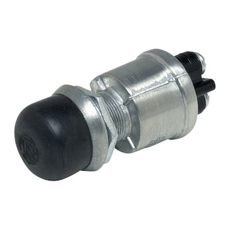 Cole Hersee Momentary Push-Button Switch With Black Cap, Spst 90030-BP